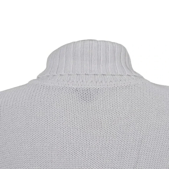 J.Jill Turtleneck Knit Sweater White Long Sleeve Size Medium - Picture 7 of 12